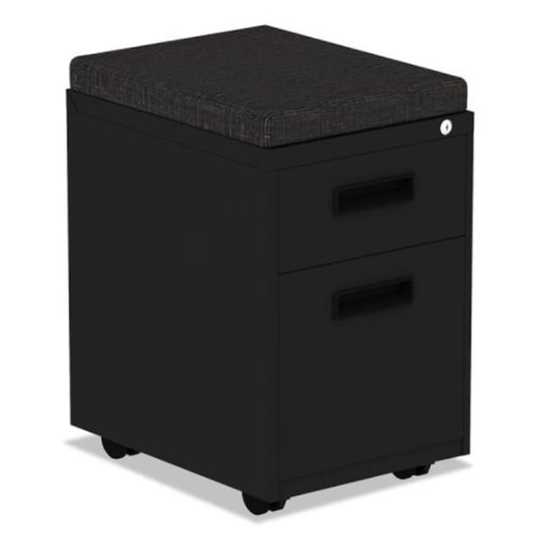 Fine-Line ALE Two-Drawer Metal Pedestal File with Full-Length Pull, Black FI639485 - main